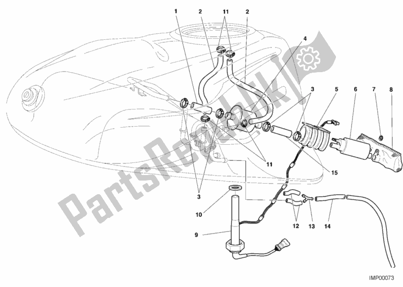 Wszystkie części do Pompa Paliwowa Ducati Supersport 900 SS 2000